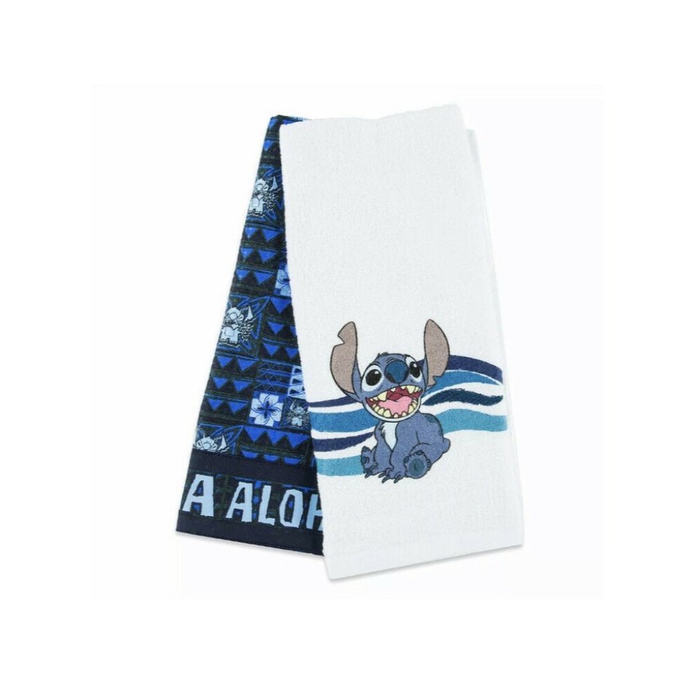 Disney World Stitch Kitchen Dish Towel Set, NEW